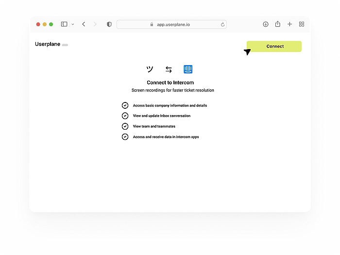 Native Intercom integration