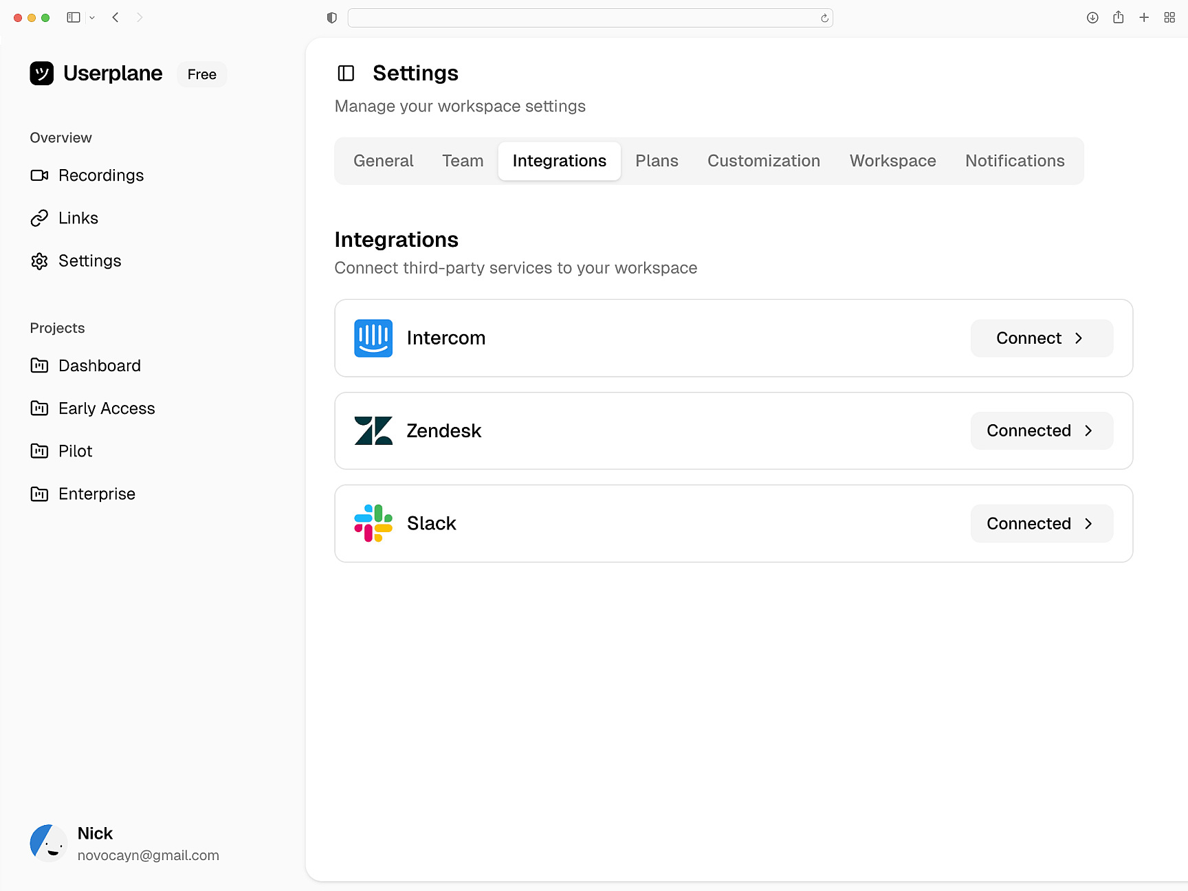Native help desk integration