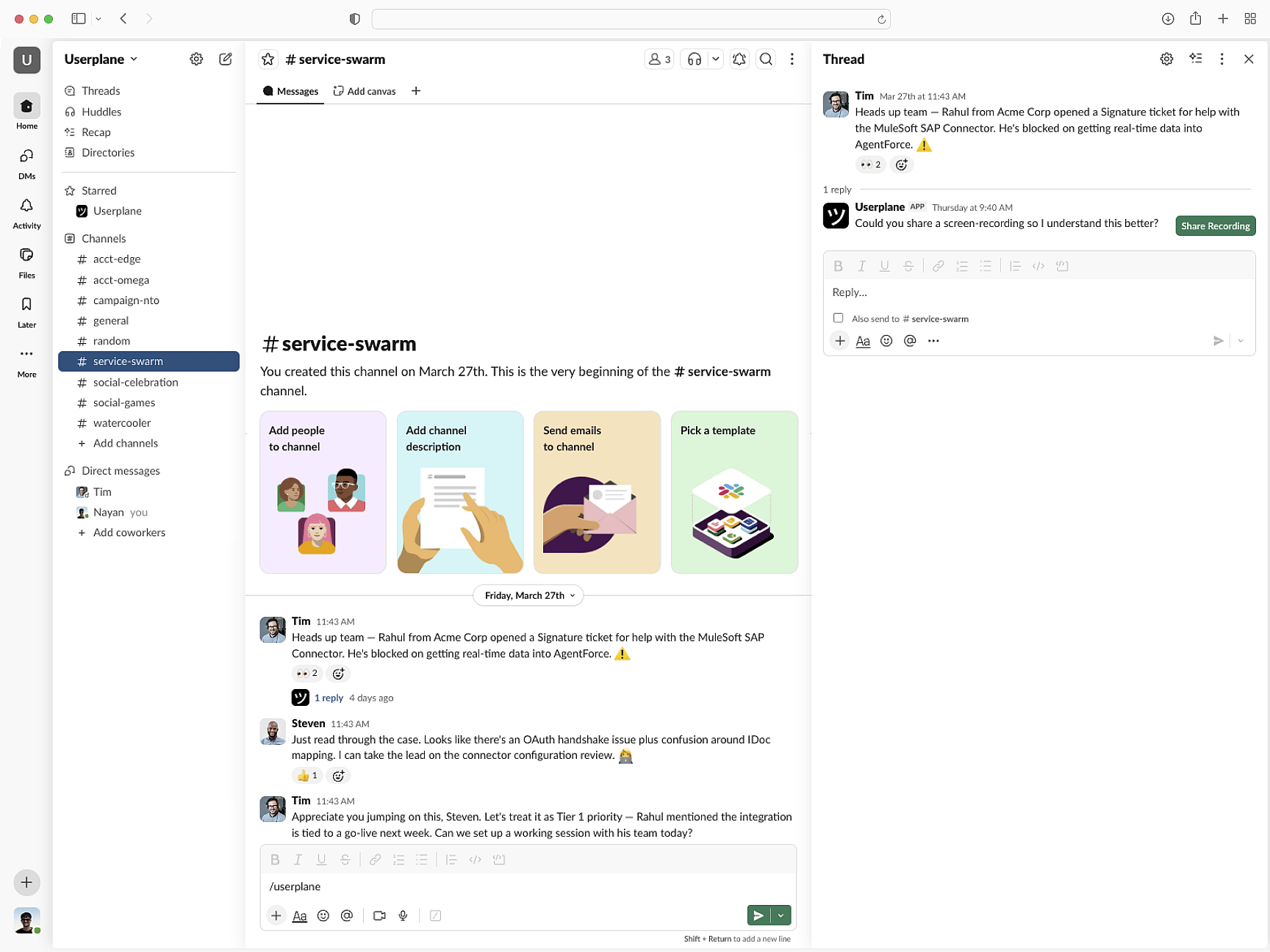 Routes to your support tools